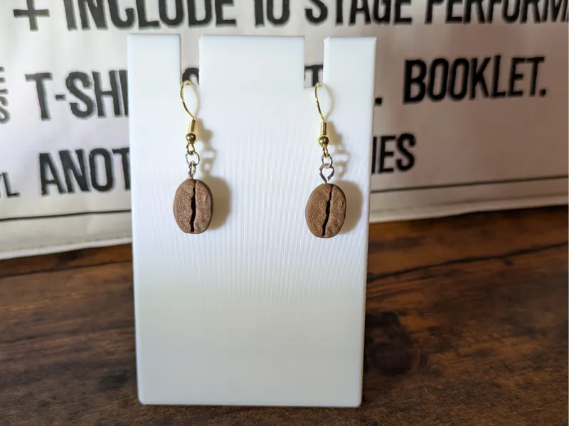 coffee bean earrings