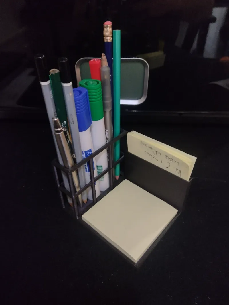 Small Hexagonal Desktop Organizer for sticky notes