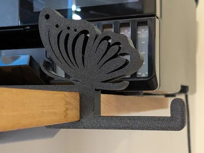 Butterfly Under Desk Headphone Holder Organiser