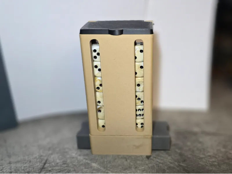 Compact Dual-Column D6 Dice Dispenser
