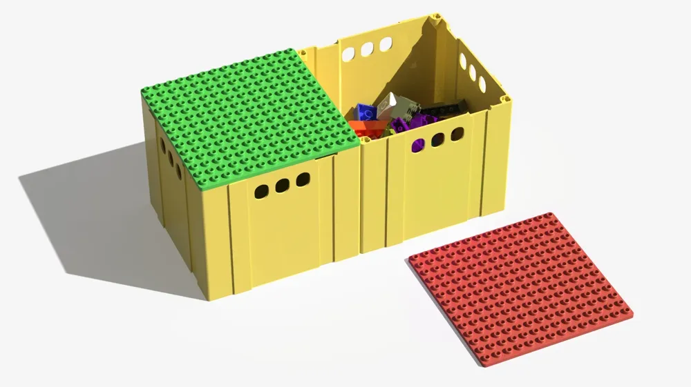 Building Blocks Baseplate & Storage Box by Magical DoBi MakerWorld ...