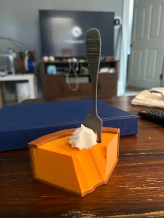 Sweet Potato Pie with Fork