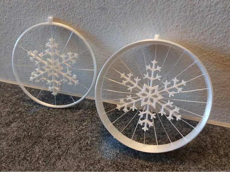 Flying snowflake