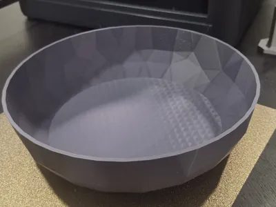 Geometric Low-Poly Bowl