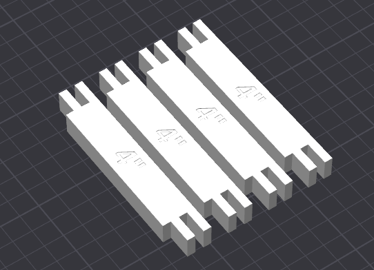 Miniatura 1 do modelo 3D Needlepoint stretcher bars - Customizable