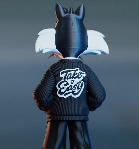 Miniatura 2 do modelo 3D Sylvester Cat Urban Vibes Multi-Part / 3MF FDM STL