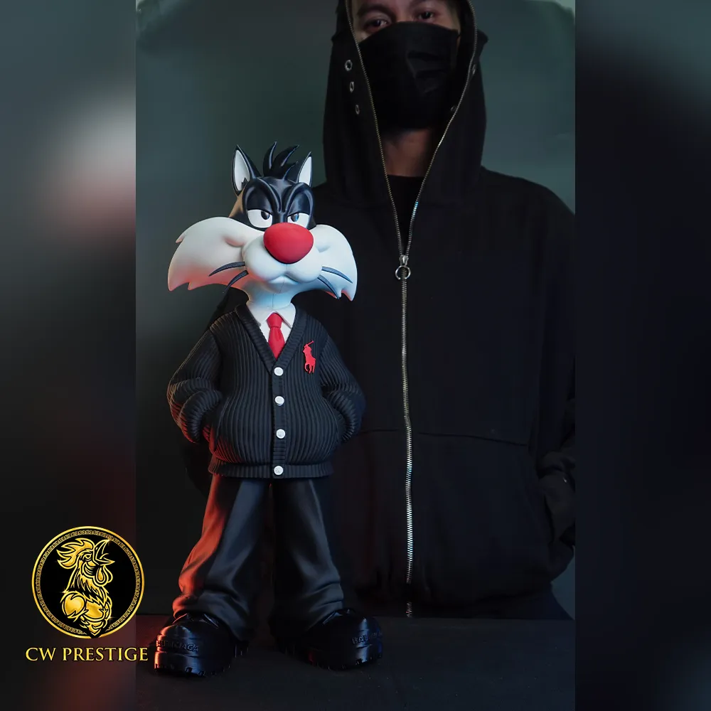 Sylvester Cat Urban Vibes Multi-Part / 3MF FDM STL view 3