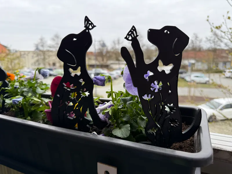 Hunde-Gartenstecker 2er-Pack