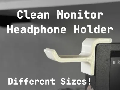 Clean Monitor Headphone Holder