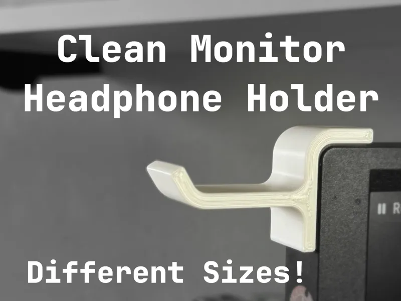 Clean Monitor Headphone Holder