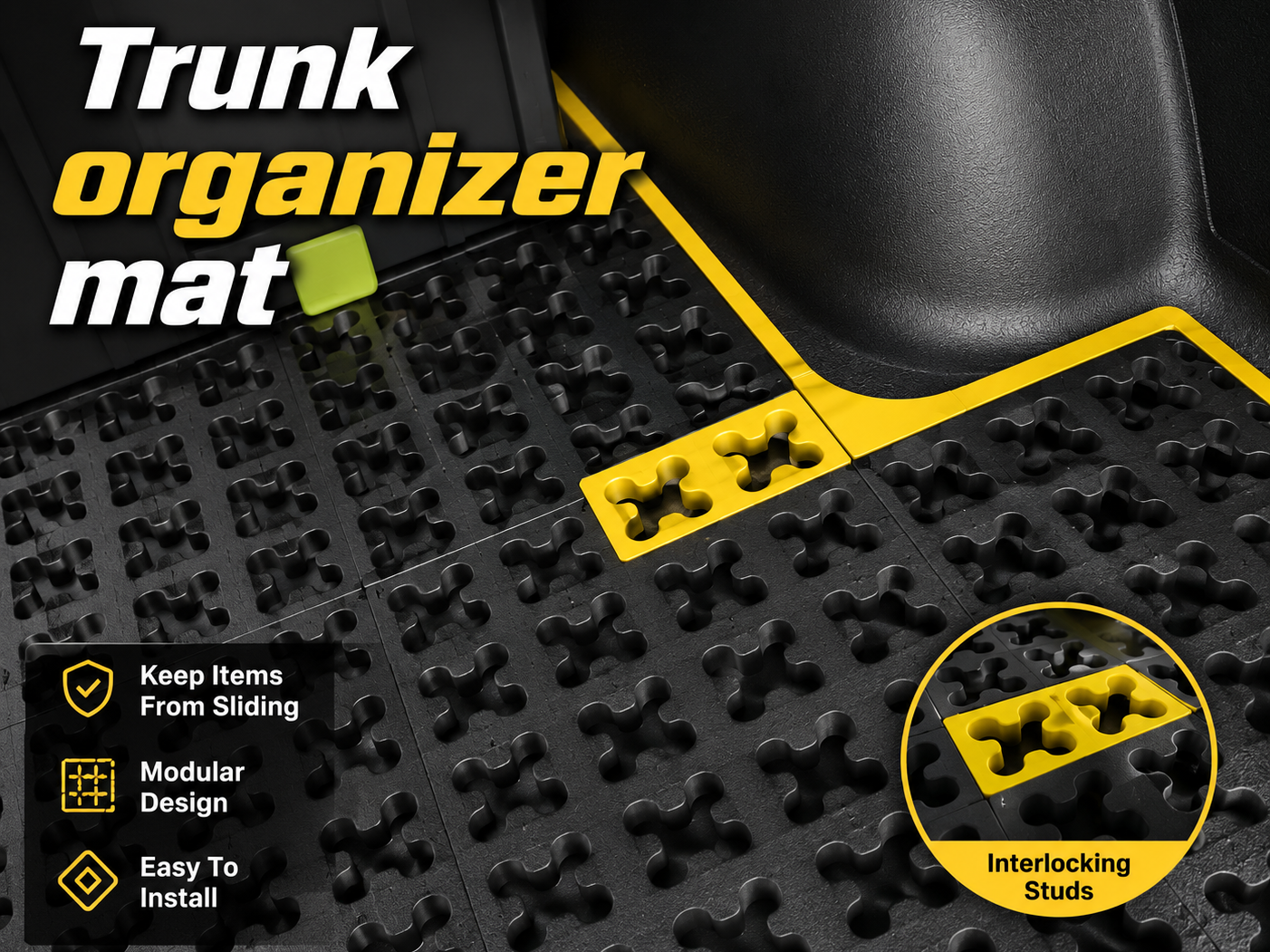 Trunk organizer mat