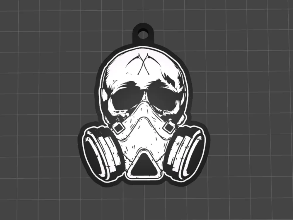 Doomsday Discs Logo Keychain by Biohazard - MakerWorld
