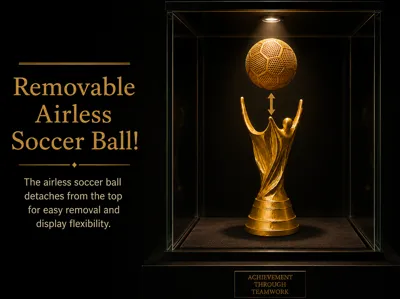 World Cup Trophy (Removable Airless Soccer Ball)