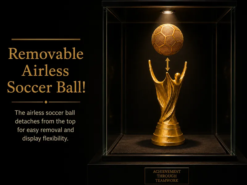 World Cup Trophy (Removable Airless Soccer Ball)