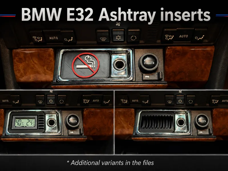 BMW E32 Ashtray insert