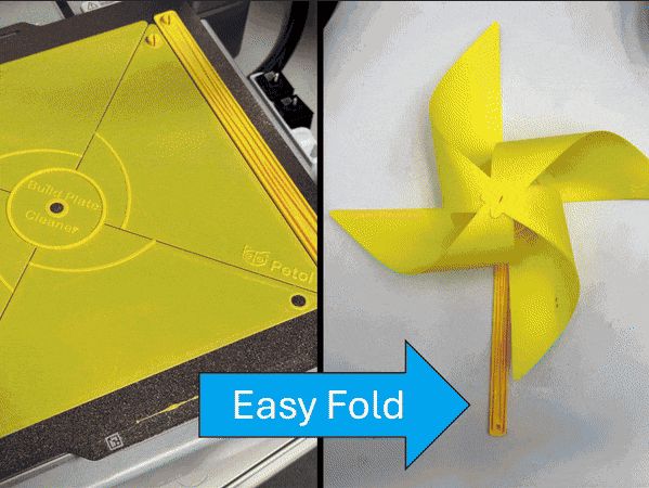 Build Plate/Bed Cleaner and Origami Pinwheel 