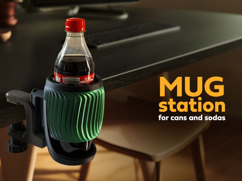 Mug station for beverages