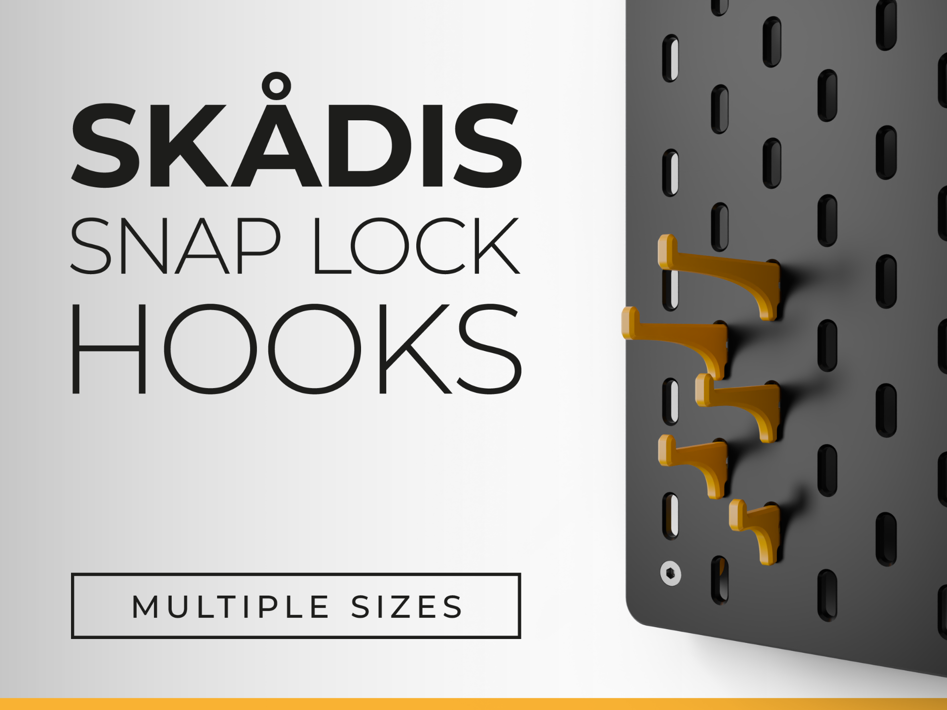 IKEA Skadis Snap Lock Hooks