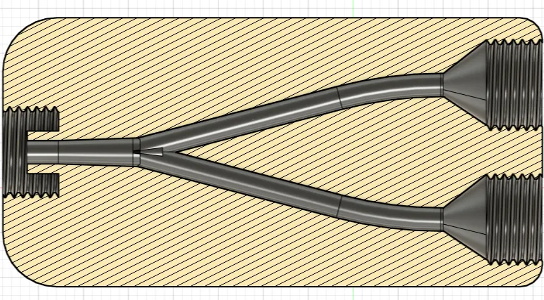2 in 1 splitter (y splitter)