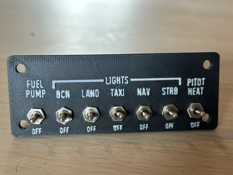 Cessna 172 Switch Panel V1