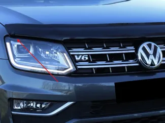 Volkswagen VW Amarok hood bonnet deflectors clips