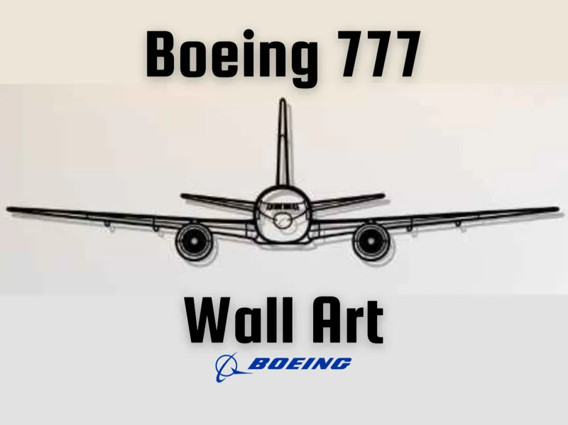 Boeing 777 Front Wall Art