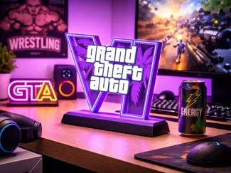GTA 6 Logo  Table Stand