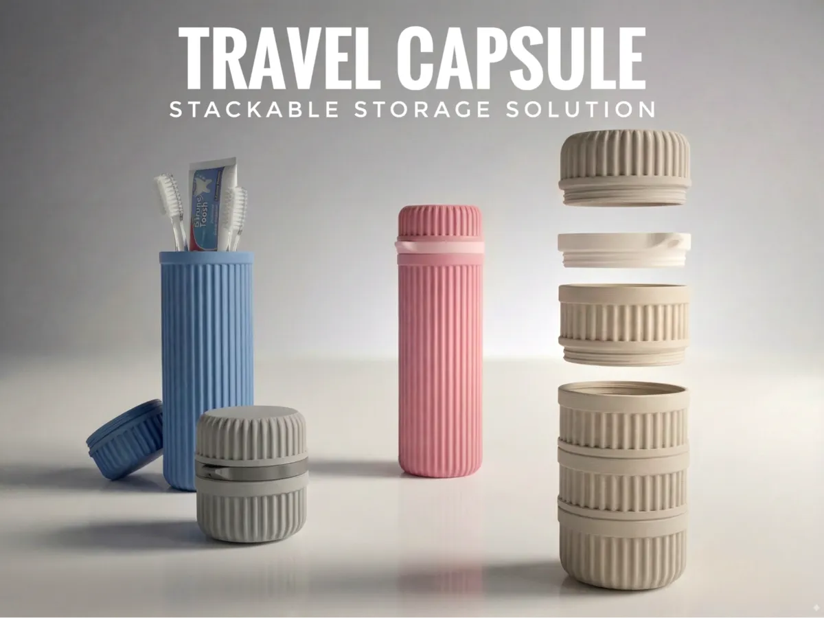 Stackable Container Capsule - Modular Organizer - Free 3D Print Model ...
