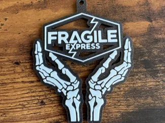 Fragile Express Keychain AMS