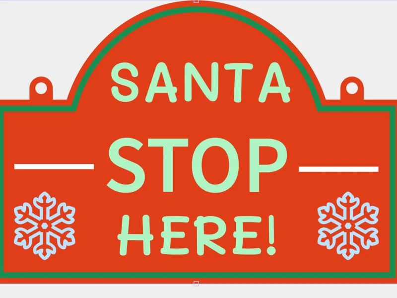 santa stop here