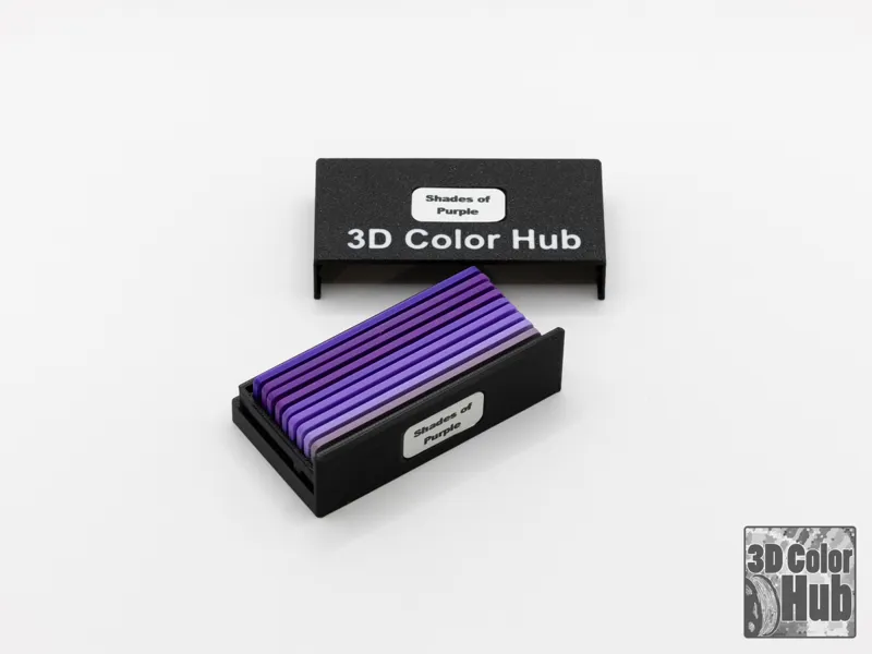 Filament Swatch Box - 10x (3D Color Hub)