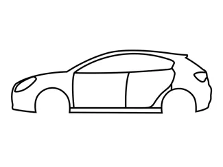 Alfa Romeo Giulietta Silhouette Wall Art