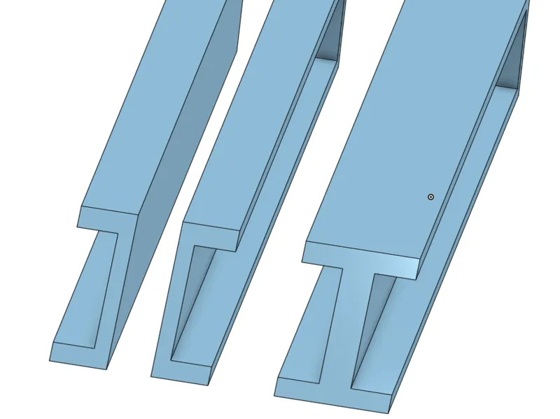 Apple keyboard and trackpad storage rails