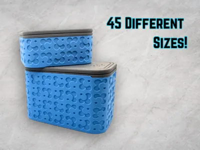 Flower Dot Slide-Top Container Set (45 sizes!)