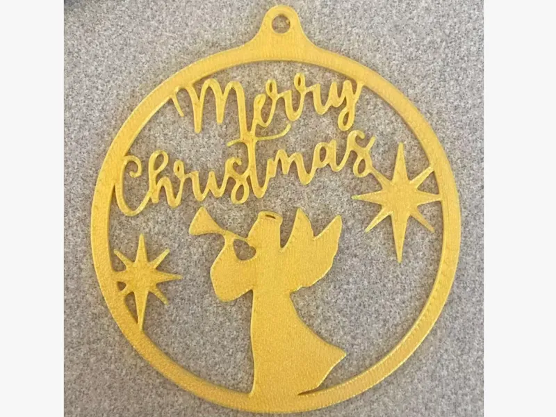 Merry Christmas Angel Ornament (HD)65mm