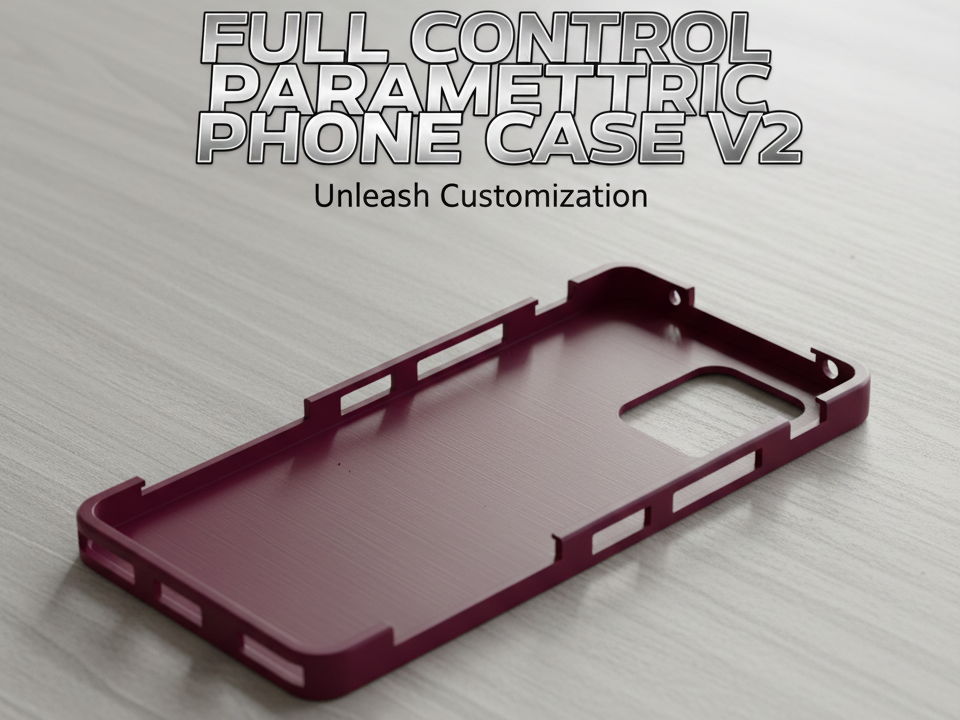 All parametric mobile phone case PETG/PLA/TPU/ABS