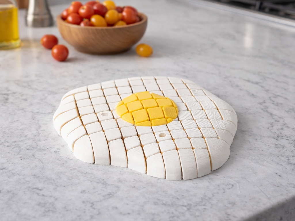 Articulated Fried Egg Fidget Toy