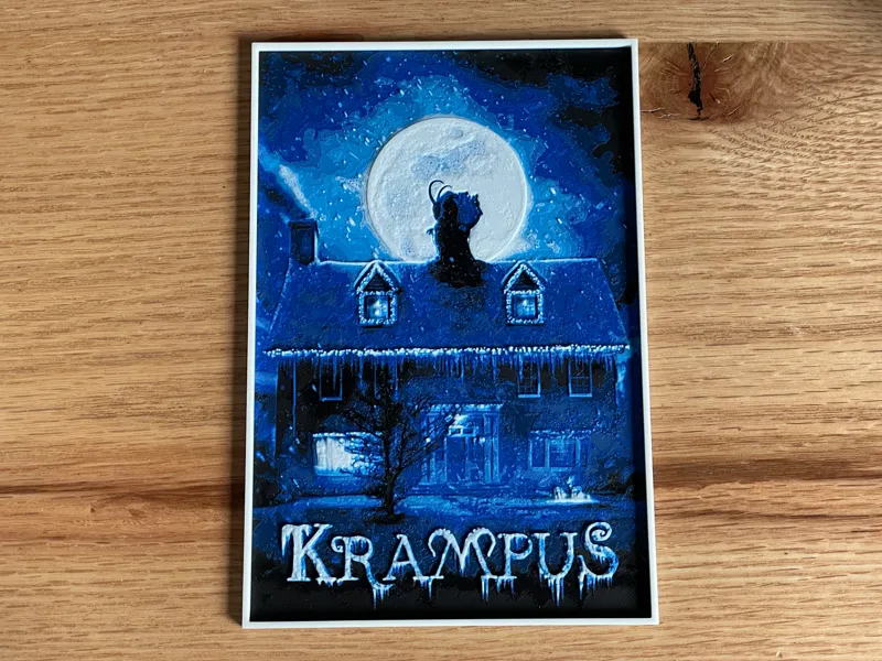 Krampus (2015) Hueforge Movie Poster