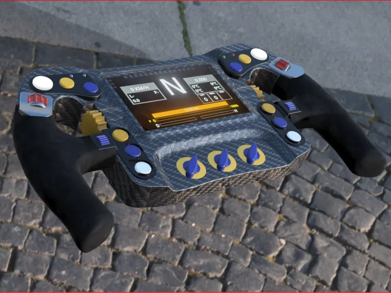 F1 steering wheel – collections model.