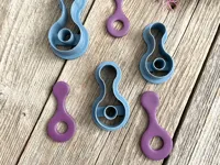 Emporte-pièces goutte et cercle pour boucles d'oreilles — photo 2
