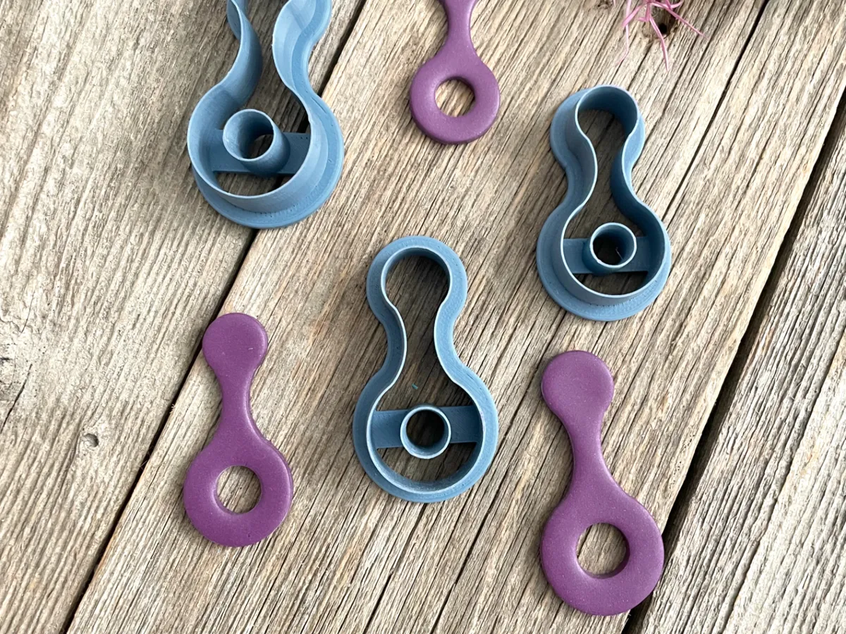 Emporte-pièces goutte et cercle pour boucles d'oreilles