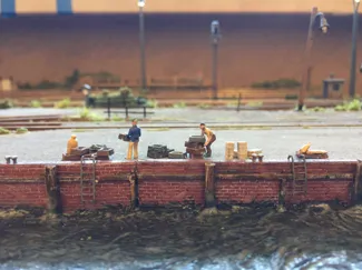 Hafen Kaimauer Spur N 1:160 Modelleisenbahn