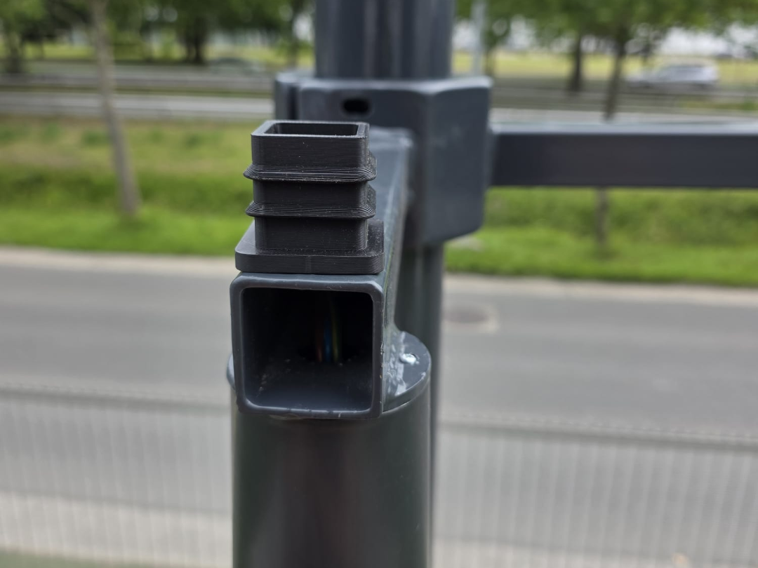 End cap 40x40mm for open 40x40 steel profile PETG