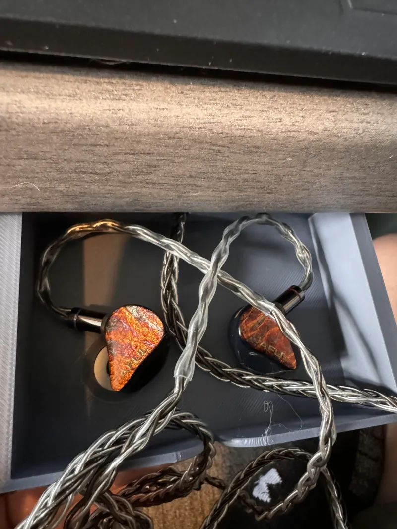 Earphone holder under desk