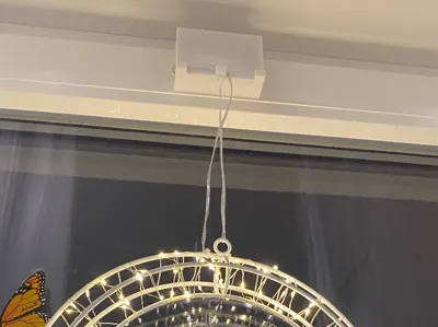 Battery box for window decoration with and without hooks