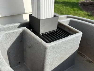 Rain Barrel Downspout Diverter Connector
