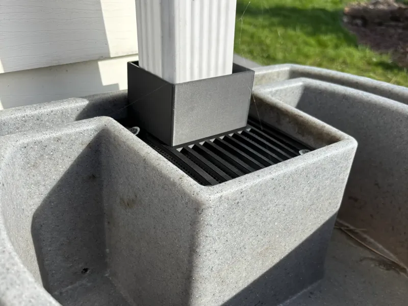 Rain Barrel Downspout Diverter Connector
