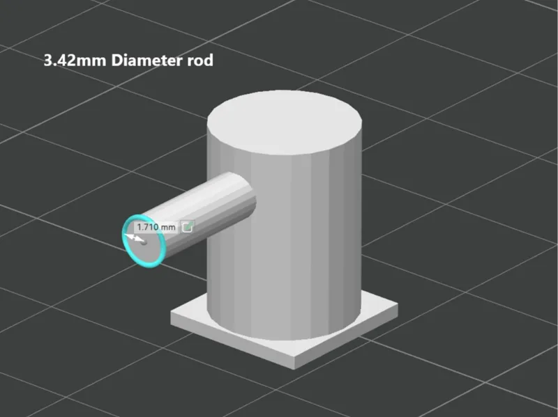 IKEA Enhet  Shelf Pin / Peg Holder - 3.42mm rod