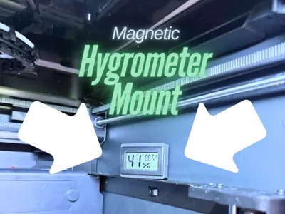 Magnetic Hygrometer Stand for Printer