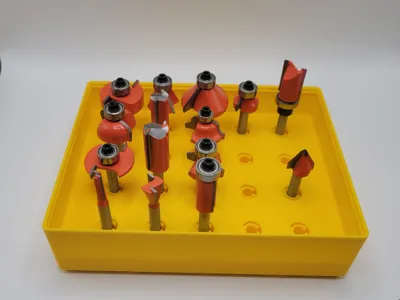 Customizable Gridfinity Router/Hex Bit Holder